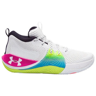 Shop Under Armour Mens Joel Embiid  Embiid One In White/pink Surge/white