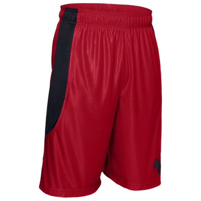 Shop Under Armour Mens  Perimeter Shorts In Red/black
