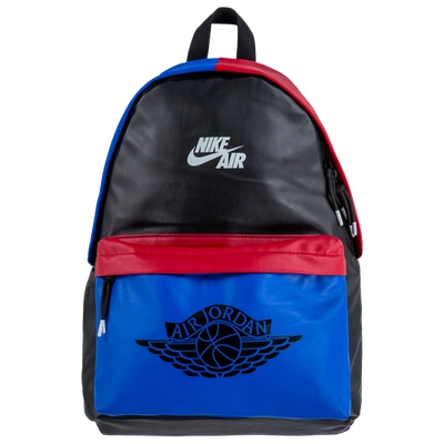 Shop Jordan Aj1 Backpack In Black/royal/gym Red