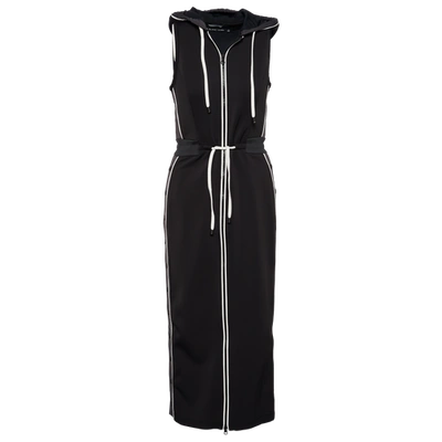Shop Blanc Noir Womens  Vista Track Dress In Black/charcoal