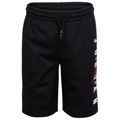 Shop Jordan Boys  Vert Mesh Shorts In Black/white/red