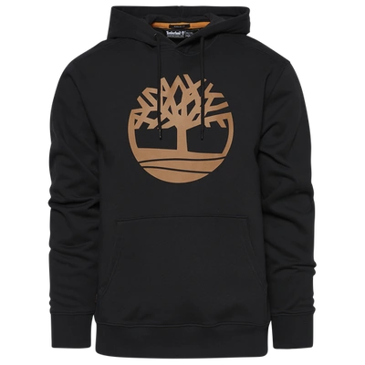 Shop Timberland Mens  Core Tree Logo Hoodie In Black/wheat Boot