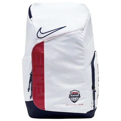 Shop Nike Hoops Elite Pro Backpack In White/obsidian