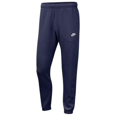 Shop Nike Mens  Club Cuffed Pants In Midnight Navy/white