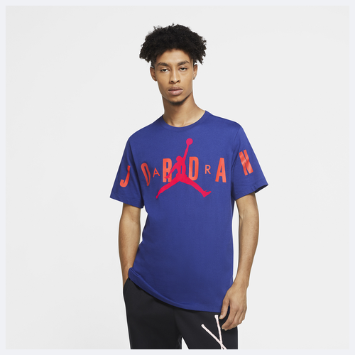 blue and red jordan shirt