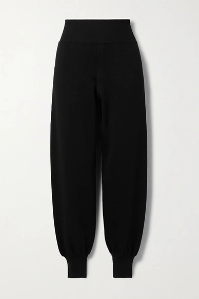 Shop Casasola Lucas Silk-blend Track Pants In Black