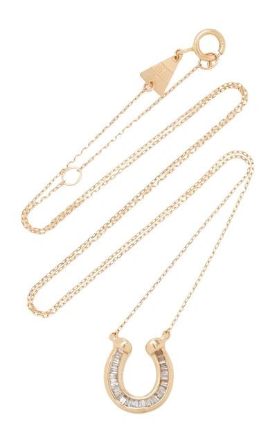 Shop Adina Reyter Women's Horseshoe 14k Yellow Gold Diamond Necklace