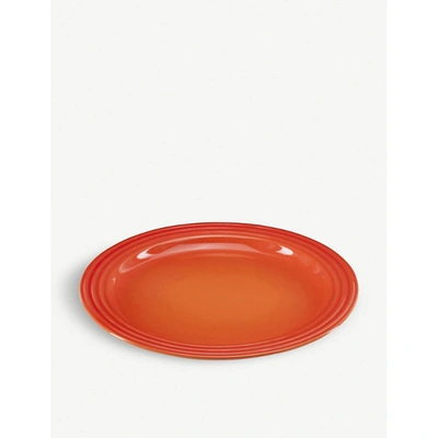 Shop Le Creuset Stoneware Dinner Plate 27cm In Volcanic