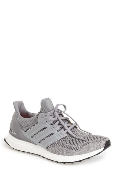 Shop Adidas Originals Ultraboost Running Shoe In Grey/ Silver/ Solar Red