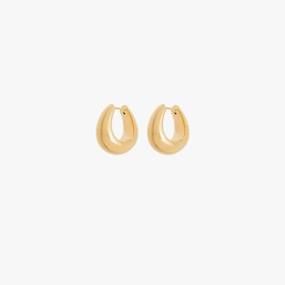 Shop Tom Wood Gold-plated Ice Medium Hoop Earrings