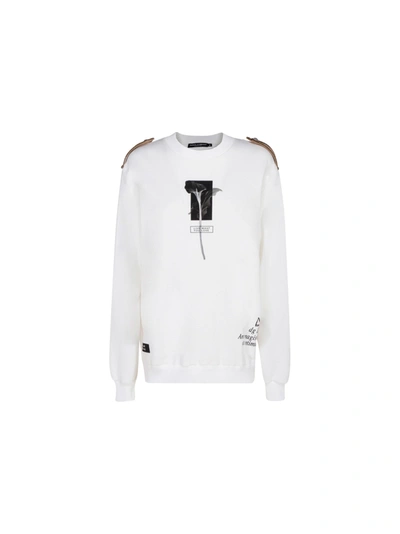 Shop Dolce & Gabbana Sweatshirt In Bianco Ottico