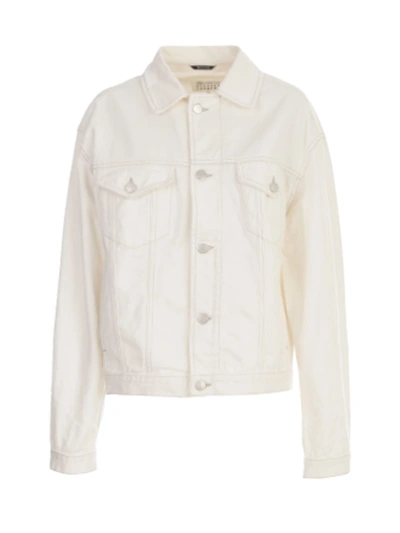 Shop Maison Margiela Denim Kaban In White