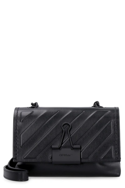 Shop Off-white Soft Small Binder Clip Crossbody Bag In Black