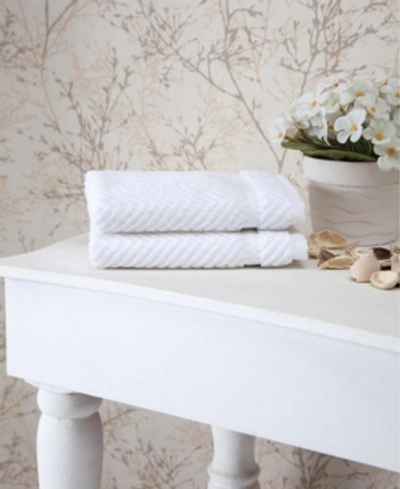 Shop Ozan Premium Home Maui 2-pc. Washcloth Set In White