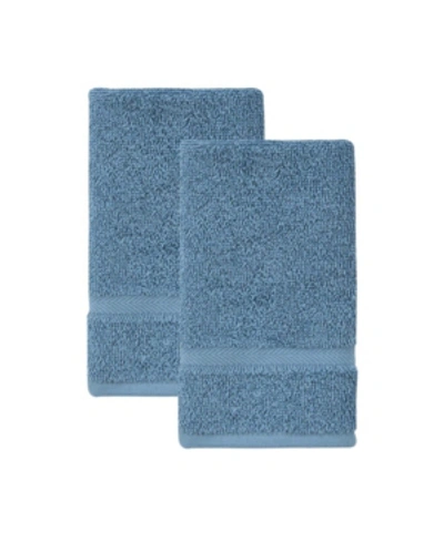 Ozan Premium Home Sienna 2-pc. Washcloth Set In Sienna Blue