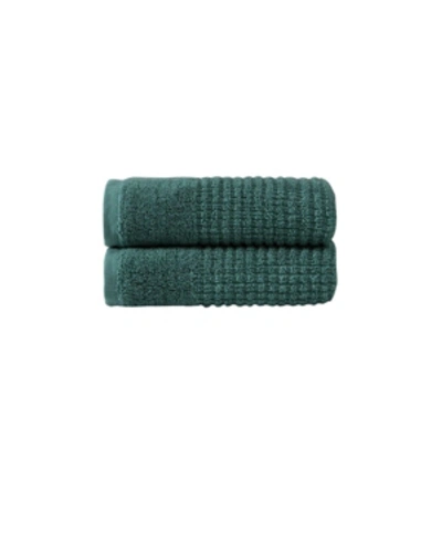 Shop Ozan Premium Home Sorano Collection Hand Towels 2-pack In Green