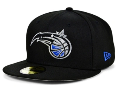 Shop New Era Men's  Black Orlando Magic Official Team Color 59fifty Fitted Hat