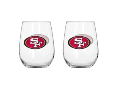 Shop Logo Chair San Francisco 49ers 16oz Curved Glass In Assorted