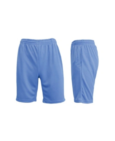 Shop Galaxy By Harvic Men's Moisture Wicking Performance Basic Mesh Shorts In Blue