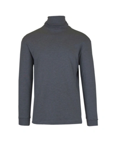 Shop Galaxy By Harvic Men's Long Sleeve Turtle Neck Tee In Charcoal