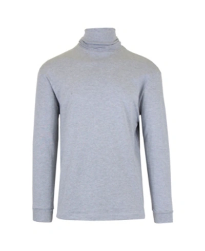 Shop Galaxy By Harvic Men's Long Sleeve Turtle Neck Tee In Gray