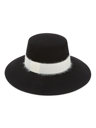 Shop Eugenia Kim Women's Stevie Mohair-blend Band Wool Bucket Hat In Black