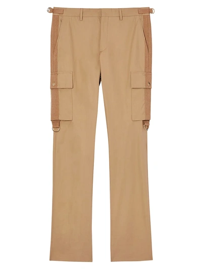 Shop Burberry Men's Classic-fit Cargo Trousers In Pale Coffee