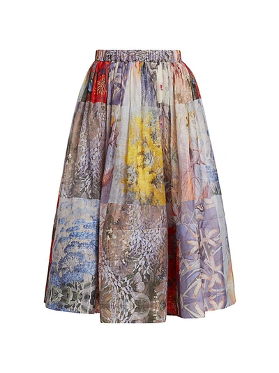 Shop Zimmermann Botanica Midi Skirt In Book Print