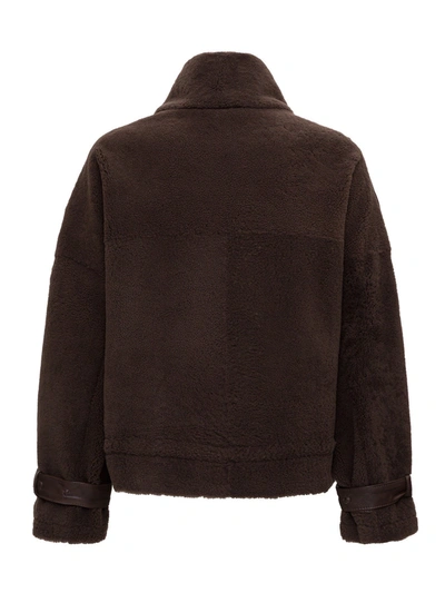 Shop Giorgio Brato Shearling Jacket In Brown