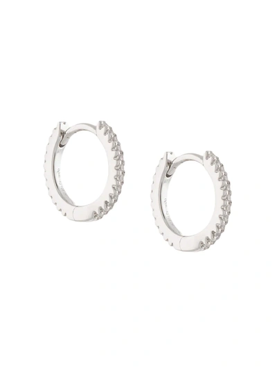 Apm Monaco Croisette Hoop Earrings In Silver