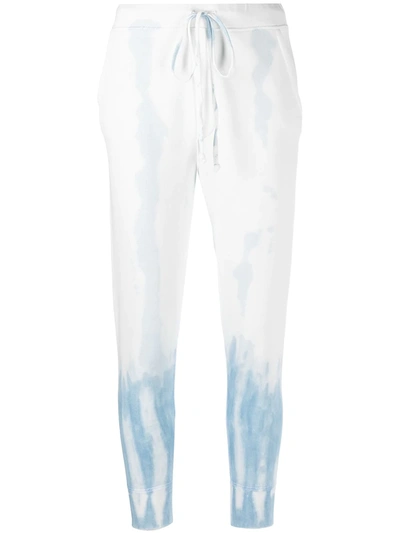 Shop Nili Lotan Nolan Cropped Track Pants In White