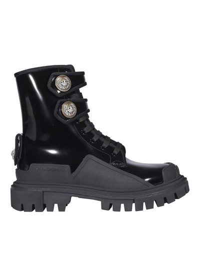 Shop Dolce & Gabbana Hi Trekking Ankle Boots In Black