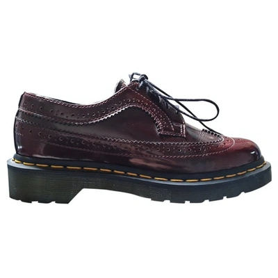 Pre-owned Dr. Martens' 3989 (brogue) Burgundy Leather Lace Ups