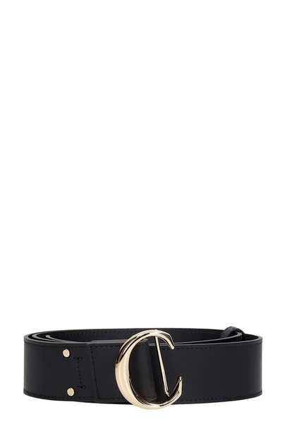 Shop Chloé Belts In Black Leather