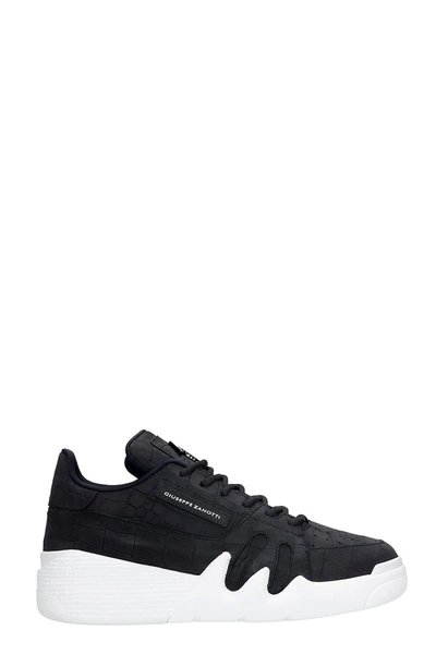 Shop Giuseppe Zanotti Talon Sneakers In Black Leather