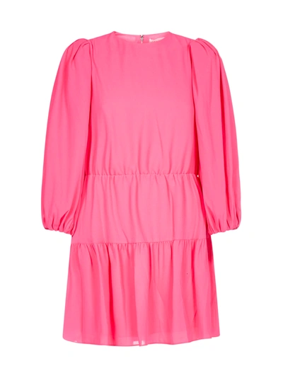 Shop Alice And Olivia Shayla Mini Dress In Wild Pink