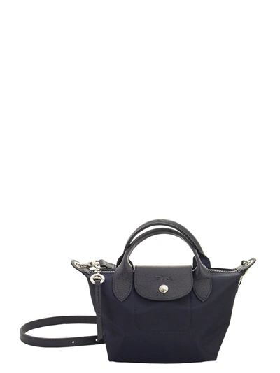 LONGCHAMP le pliage neo top handle black tote crossbody bag xs