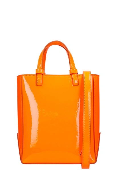 Shop Attico Drew Hand Bag In Orange Leather