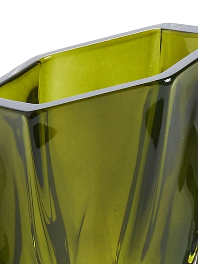 Shop Zaha Hadid Design Shimmer Tealight Holder (10cm) In Green