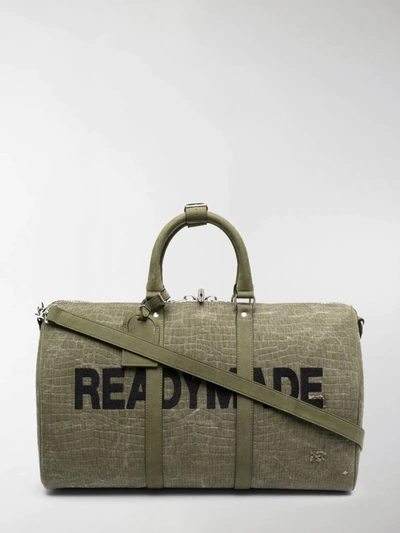 Shop Readymade Logo Overnight Tote In Green