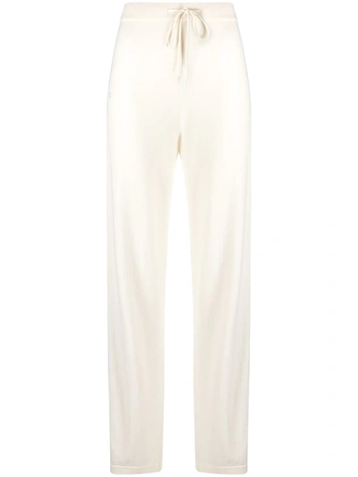 Shop Chinti & Parker Heritage Stripe Knitted Track Pants In Neutrals