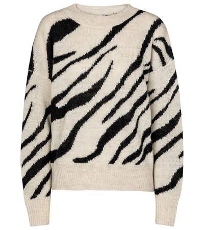 Shop Isabel Marant Étoile Genna Alpaca-blend Sweater In White