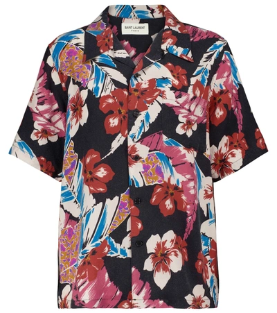 Shop Saint Laurent Floral Shirt In Multicoloured
