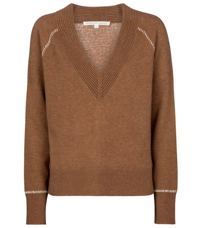Shop Veronica Beard Preta Cashmere Sweater In Brown