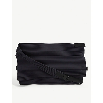 Shop Issey Miyake Pleated Woven Shoulder Bag