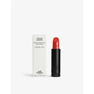 Shop Hermes Rouge Hermès Satin Lipstick Refill 3.5g In 75 Rouge Amazone