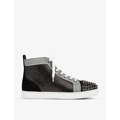 Men's Lou Spikes Orlato Leather High-Top Sneakers