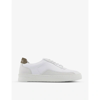Shop Filling Pieces Mondo Ripple Dct Leather And Suede Low-top Trainers