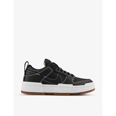 Shop Nike Dunk Low Disrupt Mesh And Leather Trainers