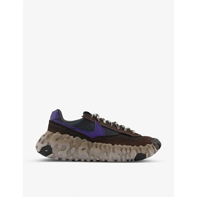 Shop Nike Overbreak Leather And Textile Trainers
